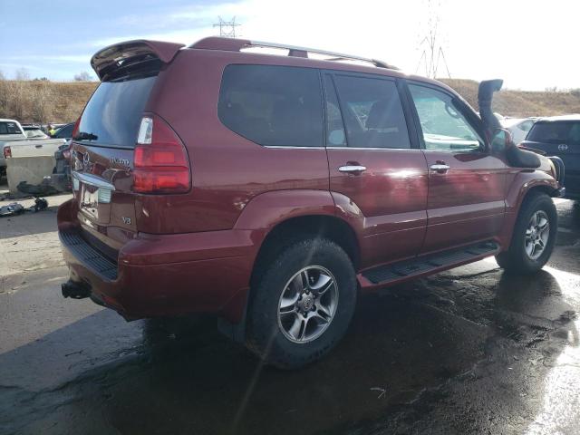 JTJBT20X280165971 - 2008 LEXUS GX 470 BURGUNDY photo 3