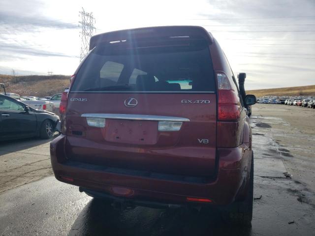 JTJBT20X280165971 - 2008 LEXUS GX 470 BURGUNDY photo 6