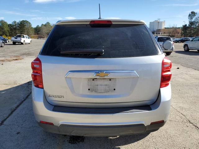 2GNALBEK6H1559092 - 2017 CHEVROLET EQUINOX LS SILVER photo 6