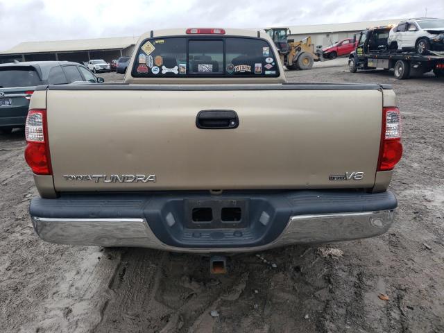 5TBRT34105S459142 - 2005 TOYOTA TUNDRA ACCESS CAB SR5 GOLD photo 6