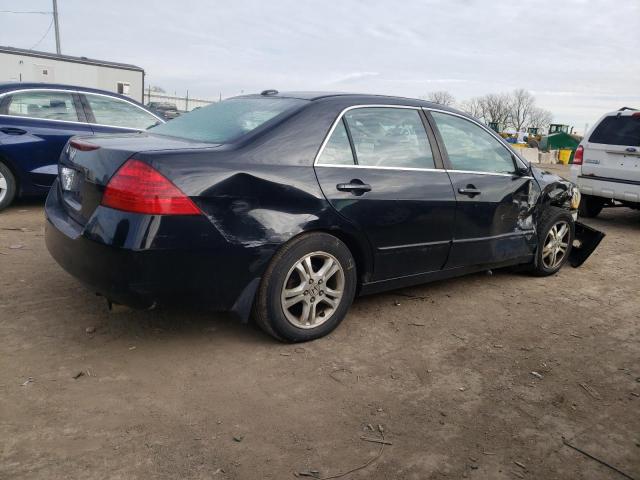 1HGCM56837A055382 - 2007 HONDA ACCORD EX BLUE photo 3