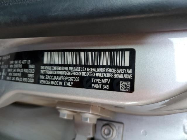 ZACCJAAW7GPC67305 - 2016 JEEP RENEGADE SPORT SILVER photo 13