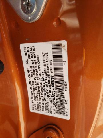 5J6YH28757L000782 - 2007 HONDA ELEMENT EX ORANGE photo 13