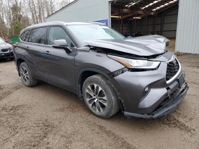 5TDGZRBH5NS576571 - 2022 TOYOTA HIGHLANDER XLE GRAY photo 4