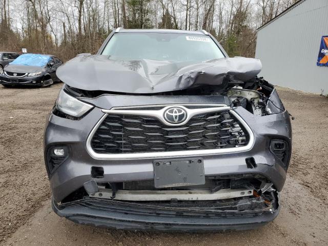 5TDGZRBH5NS576571 - 2022 TOYOTA HIGHLANDER XLE GRAY photo 5