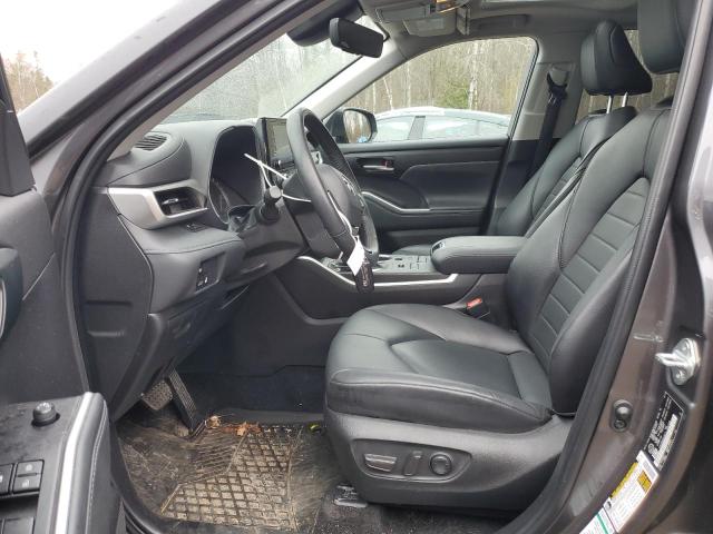 5TDGZRBH5NS576571 - 2022 TOYOTA HIGHLANDER XLE GRAY photo 7