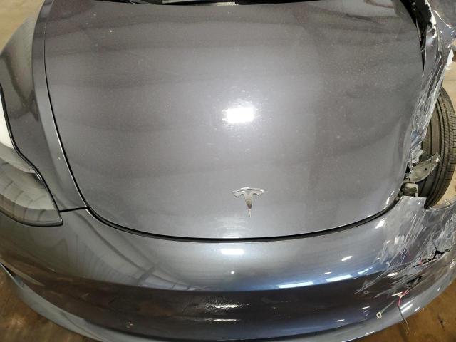 5YJ3E1EA6NF102191 - 2022 TESLA MODEL 3 CHARCOAL photo 11