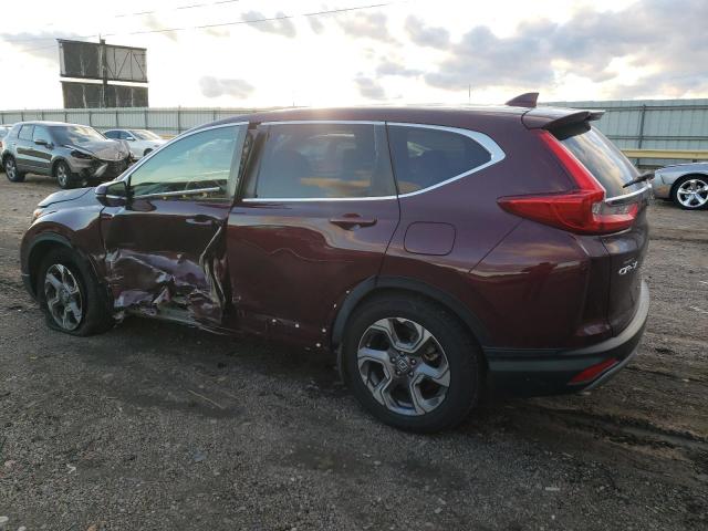 5J6RW2H57KL028777 - 2019 HONDA CR-V EX BURGUNDY photo 2