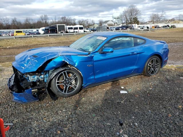 1FA6P8CF4K5203697 - 2019 FORD MUSTANG GT BLUE photo 1