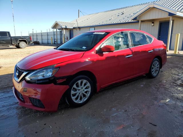 3N1AB7AP1KL611988 - 2019 NISSAN SENTRA S RED photo 1