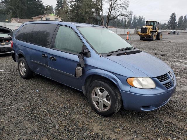 1D4GP24R67B170749 - 2007 DODGE GRAND CARA SE BLUE photo 4