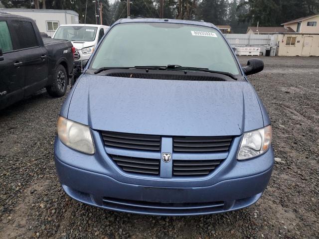 1D4GP24R67B170749 - 2007 DODGE GRAND CARA SE BLUE photo 5