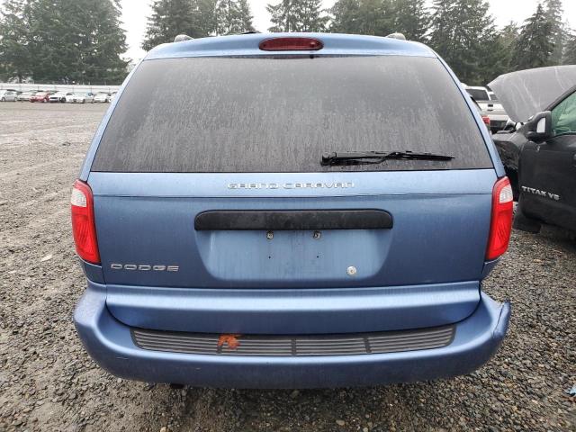 1D4GP24R67B170749 - 2007 DODGE GRAND CARA SE BLUE photo 6