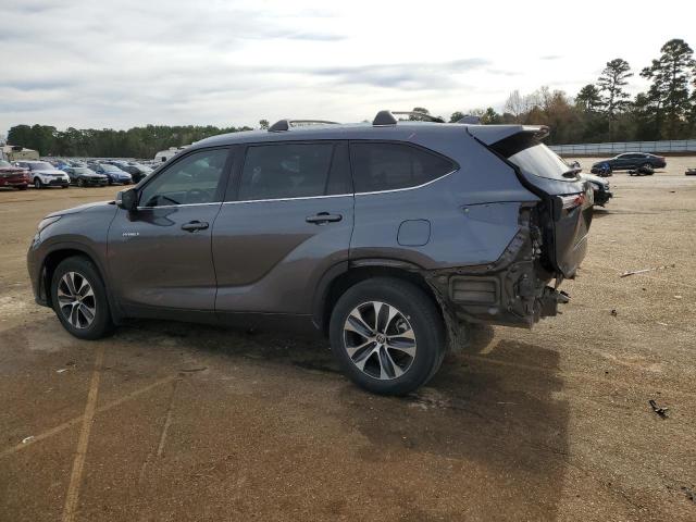 5TDGARAH7LS501232 - 2020 TOYOTA HIGHLANDER HYBRID XLE GRAY photo 2