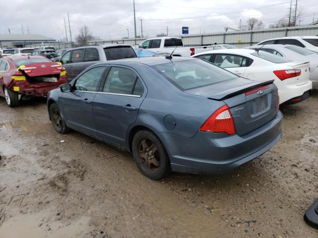 3FAHP0HA5BR318457 - 2011 FORD FUSION SE BLUE photo 2