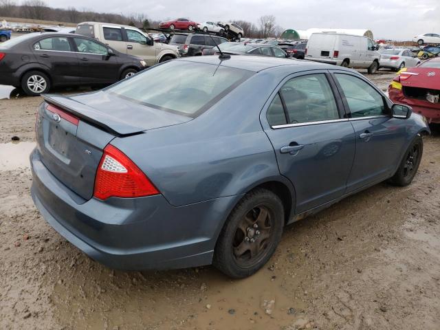 3FAHP0HA5BR318457 - 2011 FORD FUSION SE BLUE photo 3