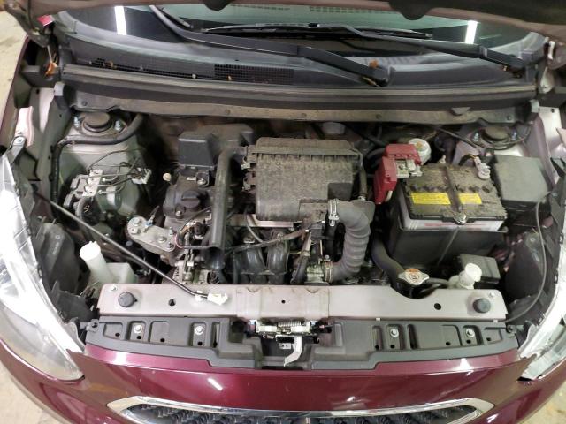 ML32A5HJ6KH016307 - 2019 MITSUBISHI MIRAGE LE MAROON photo 11