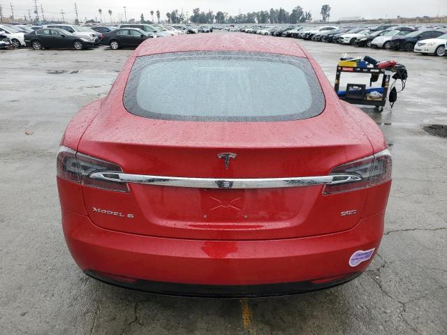 5YJSA1E22GF131447 - 2016 TESLA MODEL S წითელი ფოტო 6