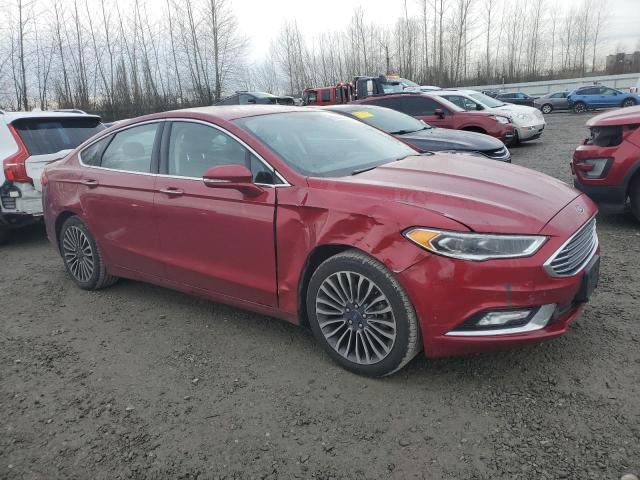 3FA6P0D92JR192821 - 2018 FORD FUSION TITANIUM/PLATINUM RED photo 4