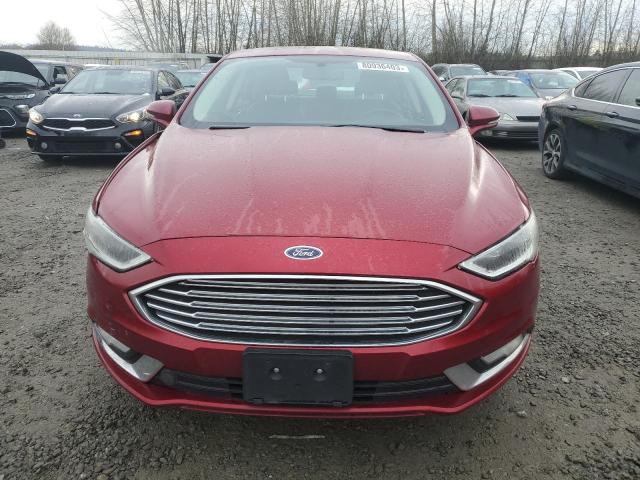 3FA6P0D92JR192821 - 2018 FORD FUSION TITANIUM/PLATINUM RED photo 5