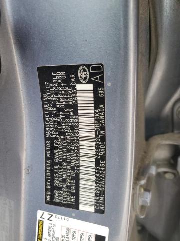 2T1KR32E97C660899 - 2007 TOYOTA COROLLA MA XR BLUE photo 12