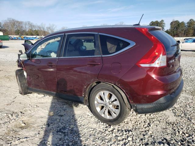 5J6RM3H77DL002714 - 2013 HONDA CR-V EXL BURGUNDY photo 2