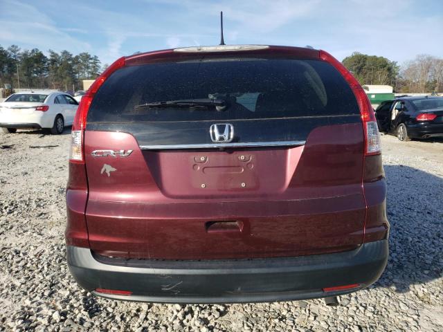 5J6RM3H77DL002714 - 2013 HONDA CR-V EXL BURGUNDY photo 6