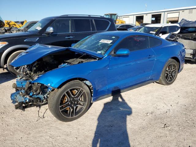 1FA6P8TH6K5180490 - 2019 FORD MUSTANG BLUE photo 1