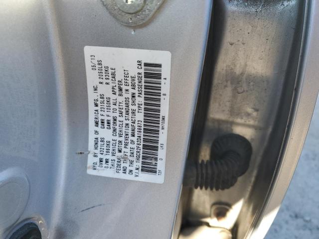 1HGCR2F82DA188873 - 2013 HONDA ACCORD EXL SILVER photo 12