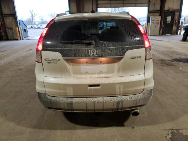 5J6RM4H77EL016071 - 2014 HONDA CR-V EXL WHITE photo 6