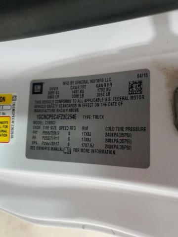1GCNCPEC4FZ302646 - 2015 CHEVROLET SILVERADO C1500 白色 照片 12