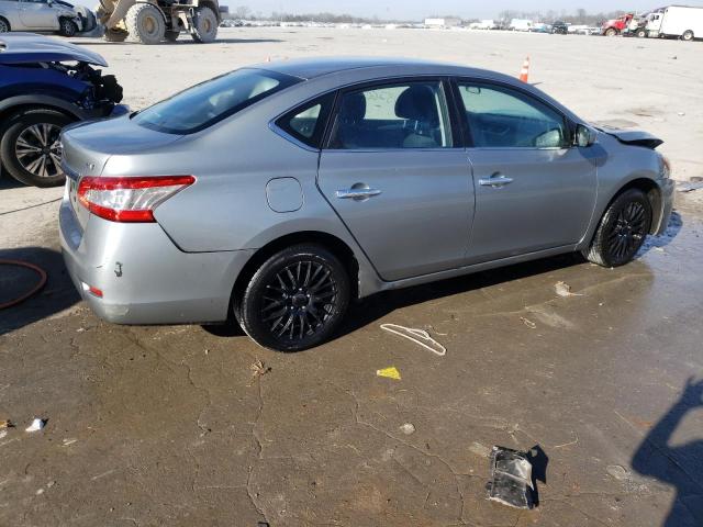 3N1AB7AP5EL663404 - 2014 NISSAN SENTRA S GRAY photo 3