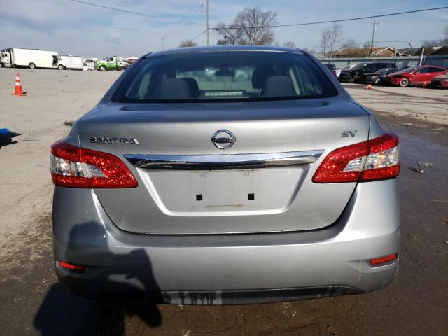 3N1AB7AP5EL663404 - 2014 NISSAN SENTRA S GRAY photo 6