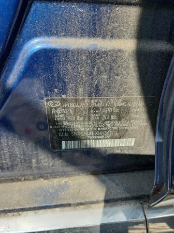 5NPE34ABXHH562717 - 2017 HYUNDAI SONATA SPORT BLUE photo 12