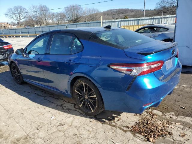 4T1K61AK7LU400515 - 2020 TOYOTA CAMRY XSE BLUE photo 2