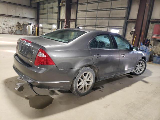 3FAHP0JGXCR192581 - 2012 FORD FUSION SEL GRAY photo 3