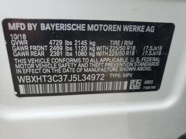 WBXHT3C37J5L34972 - 2018 BMW X1 XDRIVE28I WHITE photo 13