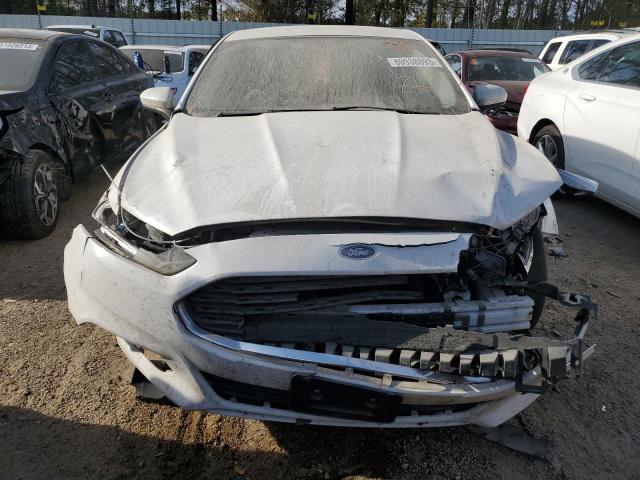 3FA6P0G71DR295615 - 2013 FORD FUSION S WHITE photo 5