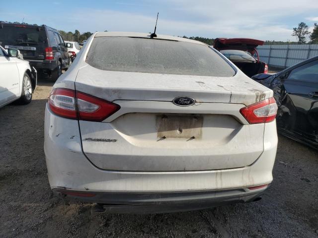 3FA6P0G71DR295615 - 2013 FORD FUSION S WHITE photo 6