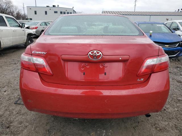 JTNBE46K873035657 - 2007 TOYOTA CAMRY CE RED photo 6