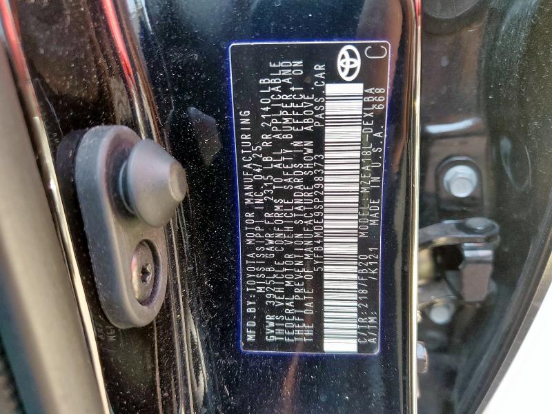 5YFB4MDE9SP298373 - 2025 TOYOTA COROLLA LE 黑色 照片 12