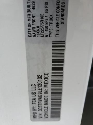 3C6TRVAG9LE130132 - 2020 RAM PROMASTER 1500 STANDARD Ağ foto 12