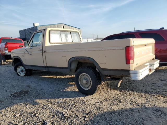 1FTEF14G6FPA45770 - 1985 FORD F150 CREAM photo 2