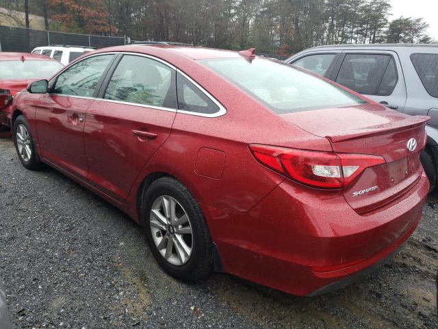 5NPE24AF0GH311709 - 2016 HYUNDAI SONATA SE RED photo 2