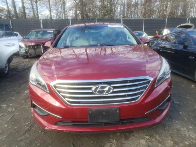 5NPE24AF0GH311709 - 2016 HYUNDAI SONATA SE RED photo 5