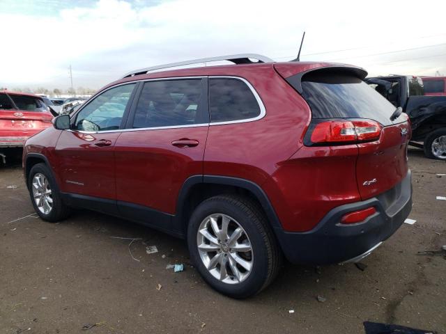 1C4PJMDS6HW597775 - 2017 JEEP CHEROKEE LIMITED MAROON photo 2