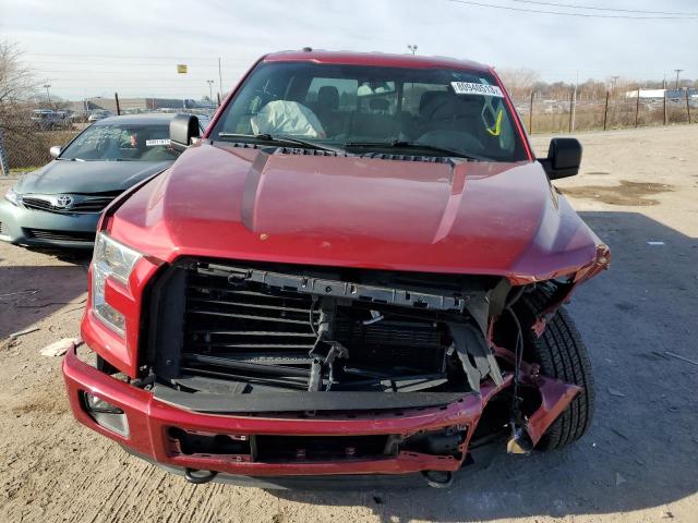 1FTEW1EP3GKD71555 - 2016 FORD F150 SUPERCREW RED photo 5