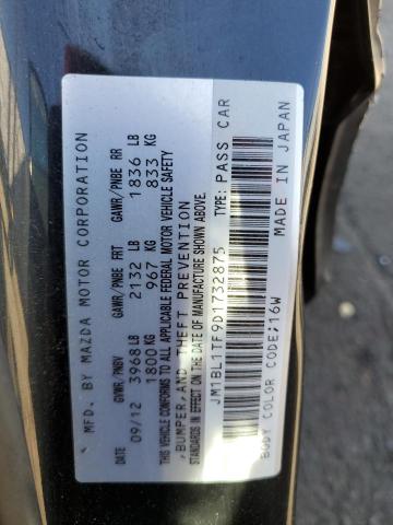 JM1BL1TF9D1732875 - 2013 MAZDA 3 I BLACK photo 12