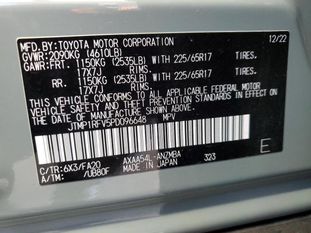 JTMP1RFV5PD096648 - 2023 TOYOTA RAV4 XLE Yaşıl foto 13
