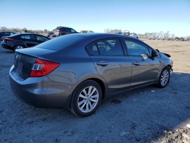 19XFB2F82CE058815 - 2012 HONDA CIVIC EX GRAY photo 3